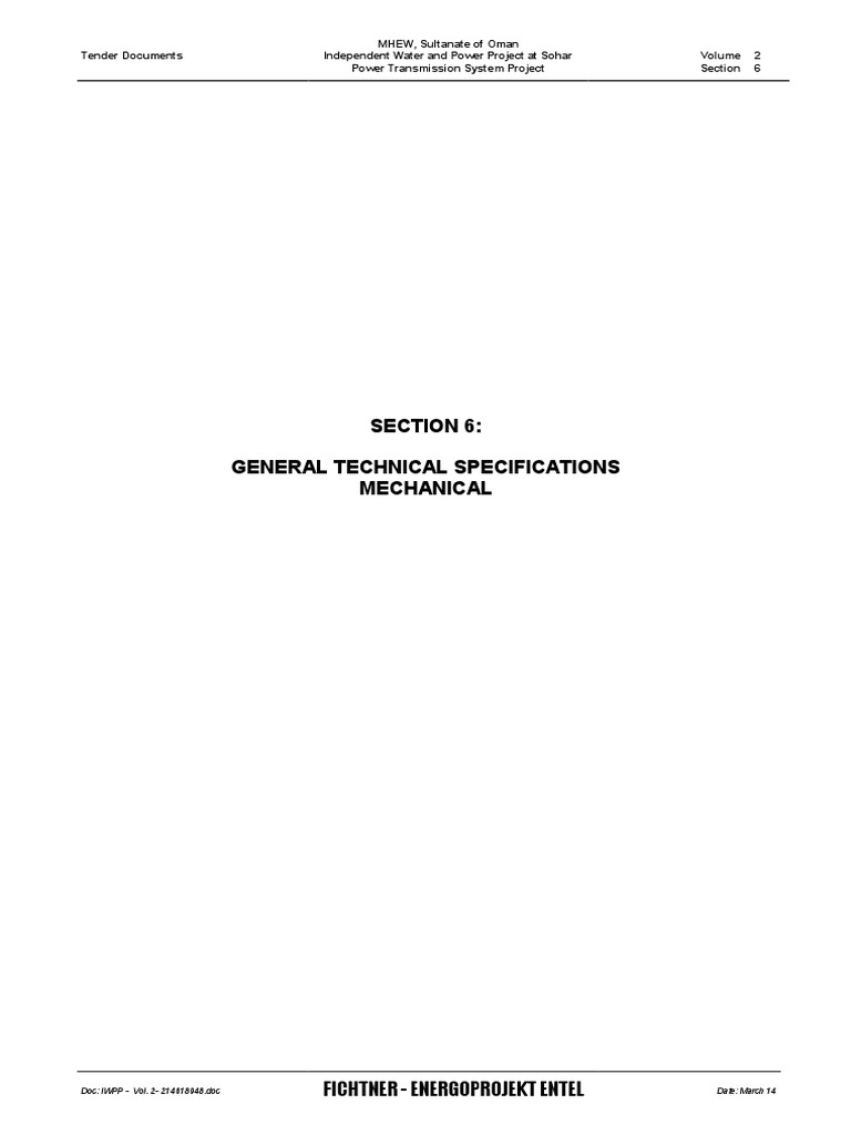 Oman Hvac Component Specification PDF Duct (Flow) Hvac