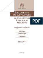 Program Activitate Guvern 2011-2014