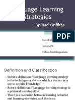 Language Learning Strategies: David Merchán Mosquero 10636978 Urban Multilingualism