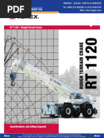 RT880E 80 Ton Crane Load Chart | PDF | Crane (Machine)