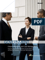 Government: Citizen Interaction and Case Management