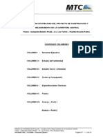 Volumen I Resumen Ejecutivo Estudio de Factibilidad