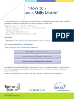 6 Prepare A Skills Matrix