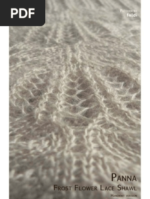 Panna Frost Flower Lace Shawl_HK V_2_0 Knitting Pattern
