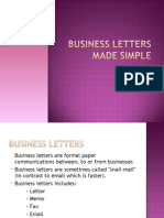 Business Letter Lecture