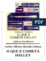 Coleção Primeiros Passos - O Que é Cometa Halley - Carlos A. H. Gebara