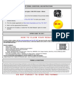 Howtoclaimyourrebate: Rebate Terms, Conditions, and Instructions