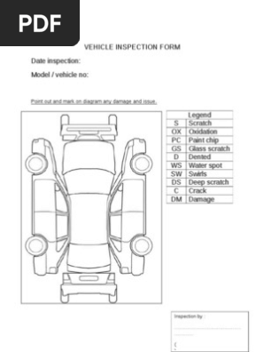 Vehicle Inspection Form
