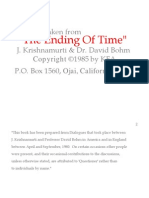 The Ending of Time: A Talk Between J. Krishnamurti and David Bohm