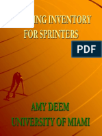 Amy Deem - Training Inventory For Sprinters