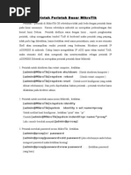 Download Perintah Perintah Dasar MikroTik by prihhanto SN21042344 doc pdf