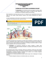 La membrana celular: barrera selectiva y transporte de sustancias