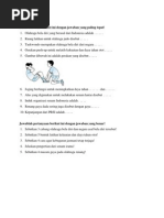 Soal Mid Semester 2 Penjaskes SMP