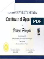 tutor certificate of appreciation