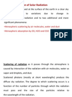 Attenuation of Solar Radiation