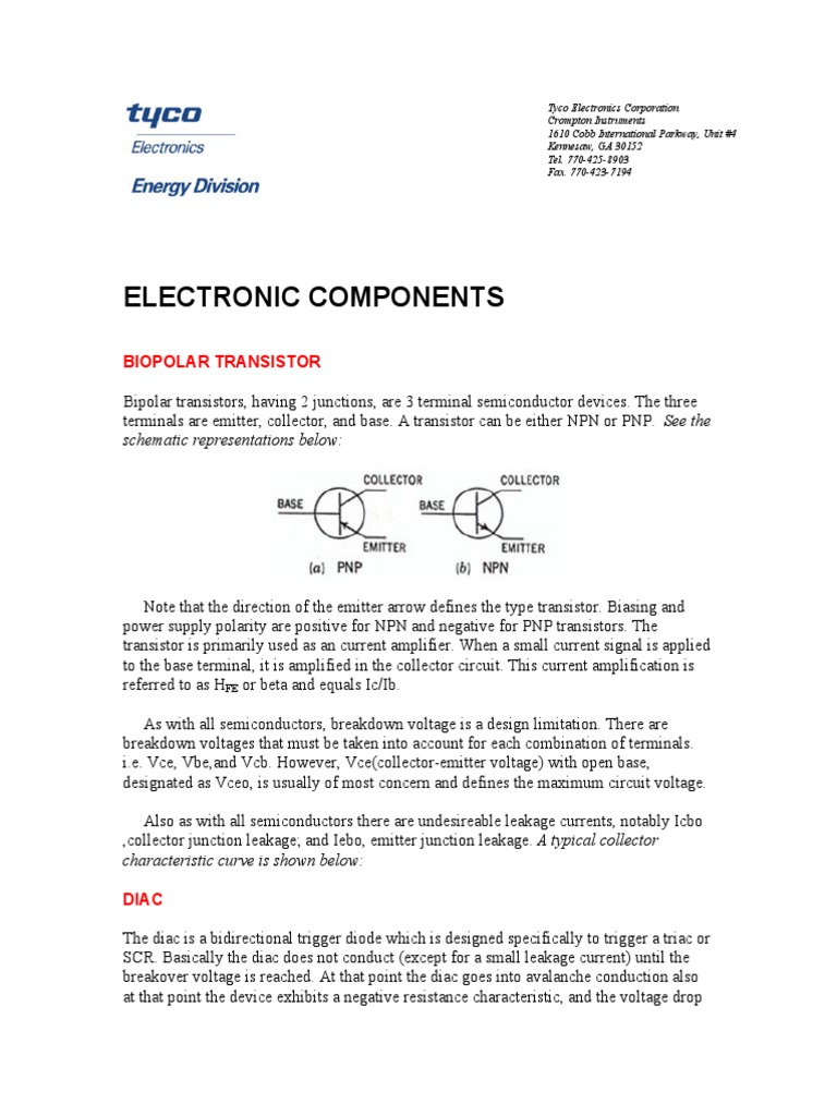 Electronic Components | PDF