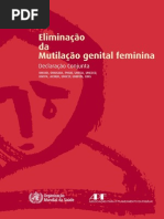 DECLARAÇÃO - Eliminação da Mutilação Genital Feminina