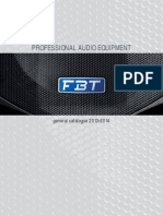 FBT Professional Audio Equipment Catalogue 2013