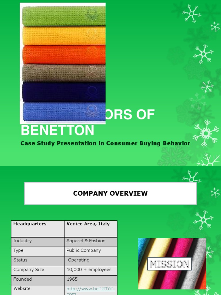 Benetton supply chain operations picture