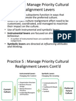 Practice 5: Manage Priority Cultural Realignment Levers: Behaviour