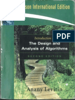 Introduction To The Design & Analysis of Algorithms 2ND Edition by Anany Levitin