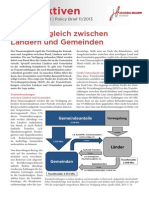  Finanzausgleich zwischen Ländern und Gemeinden