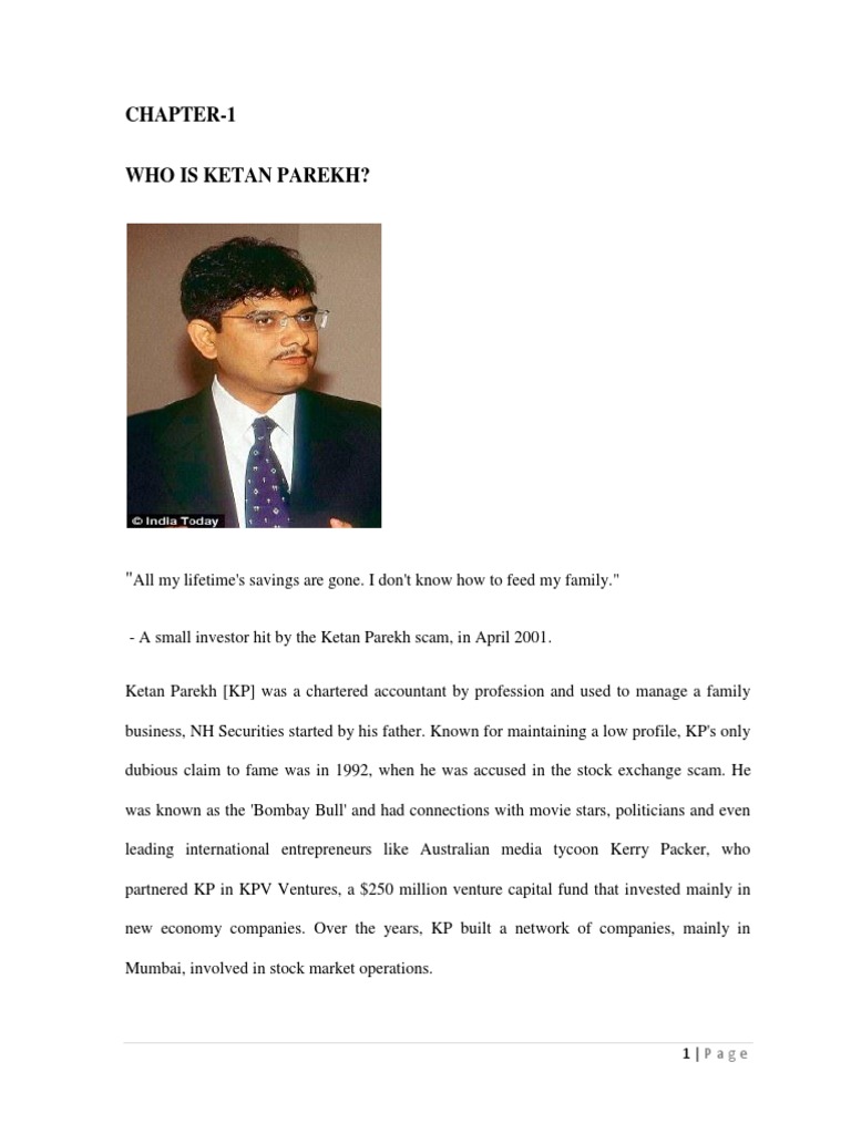 Ketan Parekh s Stocks How He Identified and Profited from