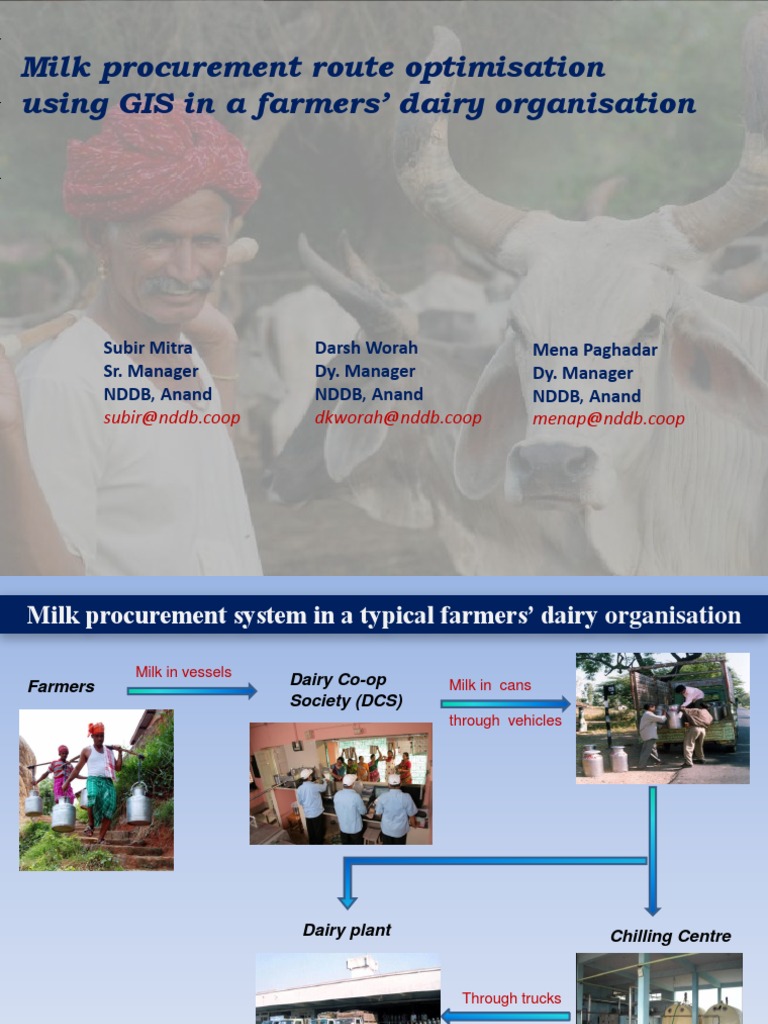 Milk route optimisation using GIS | Dairy | Transport