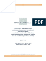 Manual for Installing PIRALU Pre-Insulated Aluminum Duct Boards