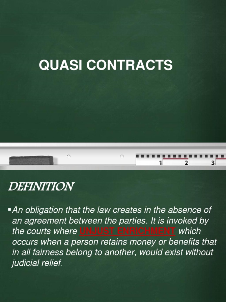 Quasi Contract | PDF