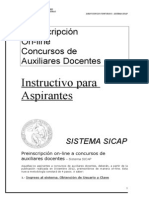 InstructivoParaAspirantes Sistema SICAP