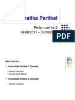 Kinematika Partikel