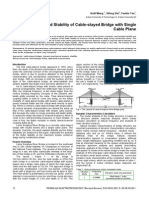 Analysis of Wind Stability of Cable-Stayed Bridge With Single Cable Plane