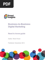 Need To Know b2b Digital Marketing Smart Insights PDF