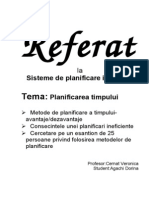 Referat - Planificarea Timpului