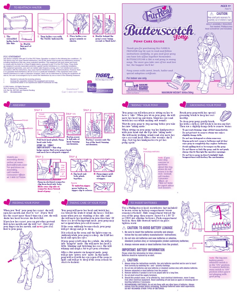furreal friends horse instructions
