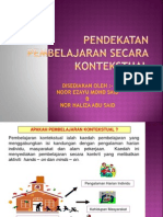 Pendekatan Pembelajaran Kontekstual & Berasaskan Projek