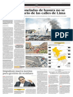 Noticias de Interés: Más de mil toneladas de basura no se  recogen a diario de las calles de Lima