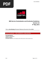 IMS Service Centralization and Continuity Guidelines 9 May 2012