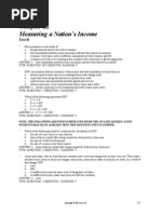 Measuring A Nation's Income: Test B