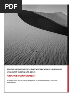 Change Management on Royal Mail