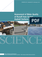 Assessment of Water Quality of Runoff From Sealed Asphalt Surfaces