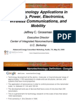 Nanotechnology Applications in Sensing, Power, Electronics, Wireless Communications, and Mobility