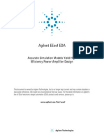 Agilent Eesof Eda: Accurate Simulation Models Yield High Efficiency Power Amplifier Design