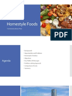 Homestyle Foods: Communications Plan