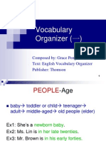 Vocabulary Organizer (一) : Composed by: Grace Peng Text: English Vocabulary Organizer Publisher: Thomson