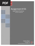 Assignment # 01: Digital Signal Processing