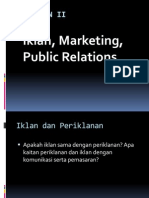 Iklan, Marketing, Public Relations