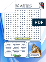 Uk Cities Word Search