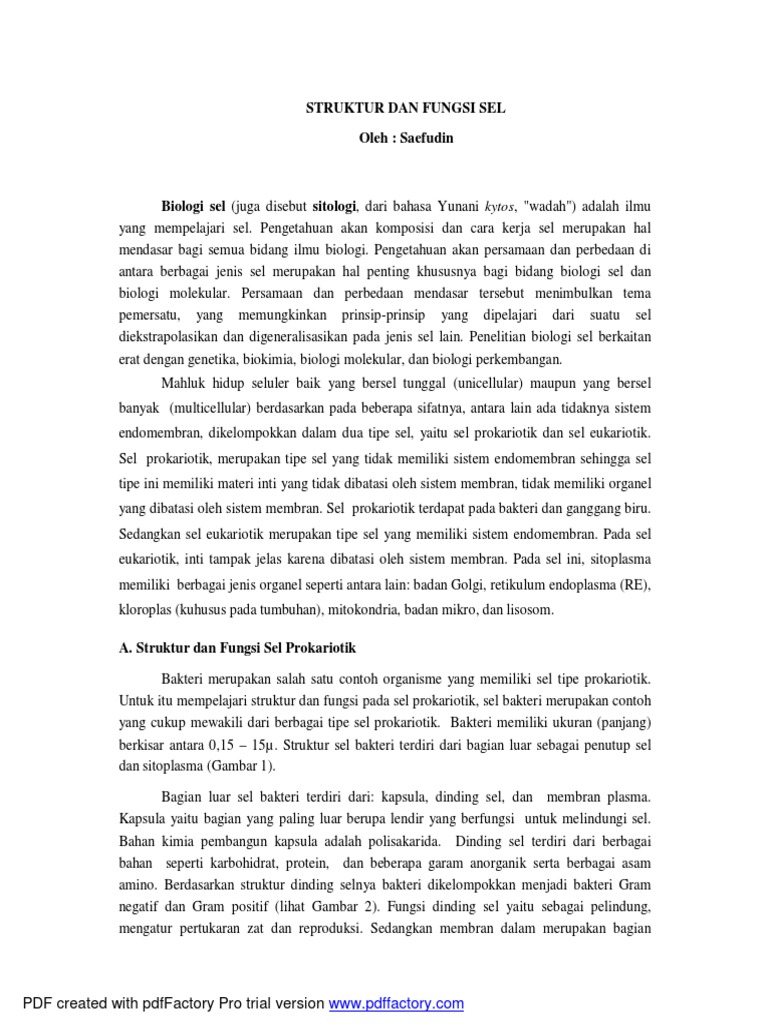 Biologi Sel Pdf